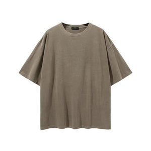 Oversized Cotton T-Shirt in Neutral Tone