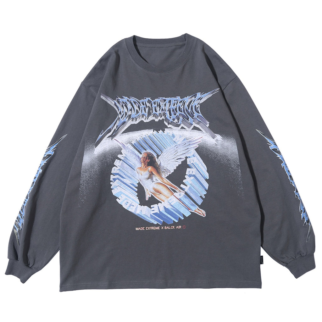 Extreme Aesthetic Angelic Long Sleeve T-Shirt - Clout Collection High Fashion Streetwear Men's and Women's