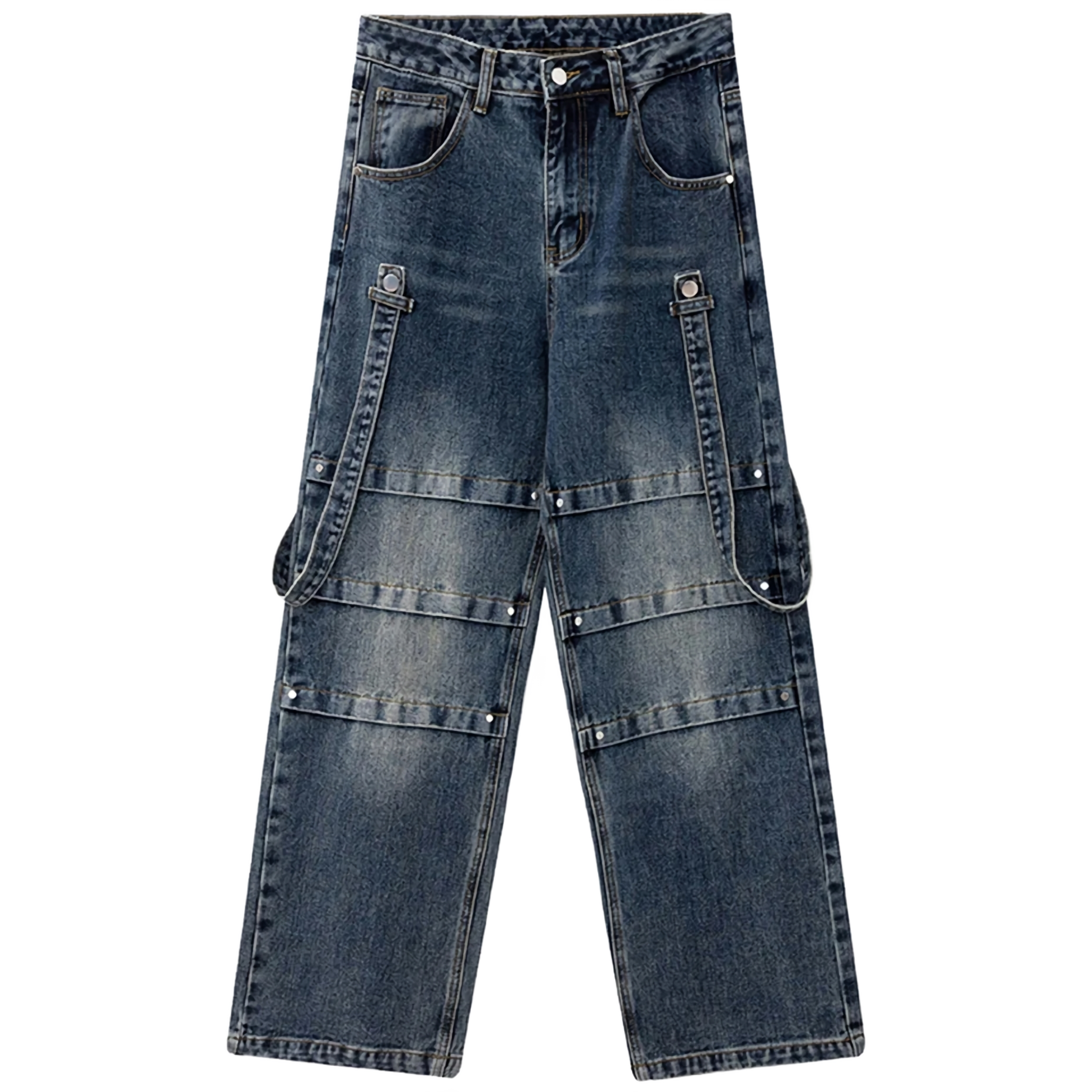 Fashion Mens Baggy Denim Loose Pants Hip Hop Cargo Pants Jeans Oversize  Trousers | eBay