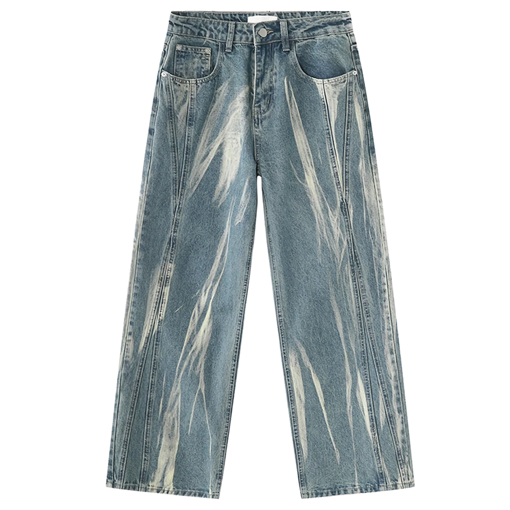 'Mist' Light Wash Tie Dye Denim Jeans