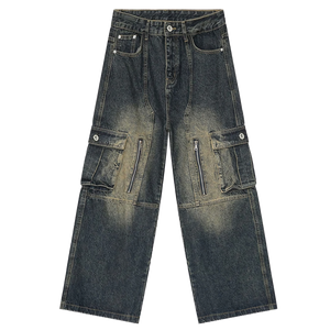 'Navigator' Vintage Cargo Pocket Utility Jeans