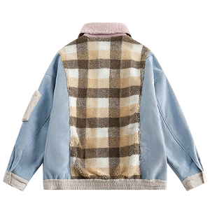 Retro Pastel Abstract Fleece Jacket