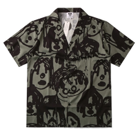 Abstract Sketch Artistry Button Up