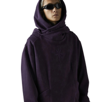 'Nocturnal' Layered Asymmetric Hoodie