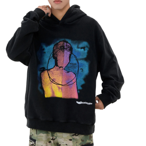 Extreme Aesthetic 'Fear' Oversized Cotton Hoodie