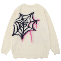 Disintegration 'Poison' Oversized Spider Knit Sweater