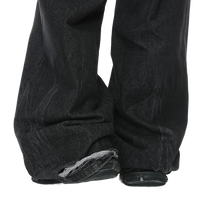 'Onyx' Wide Leg Black Denim Jeans