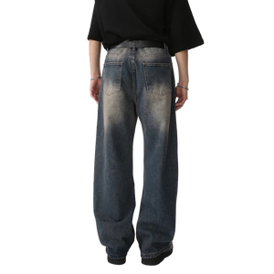 'Archetype' Thigh Pocket Faded Denim Jeans