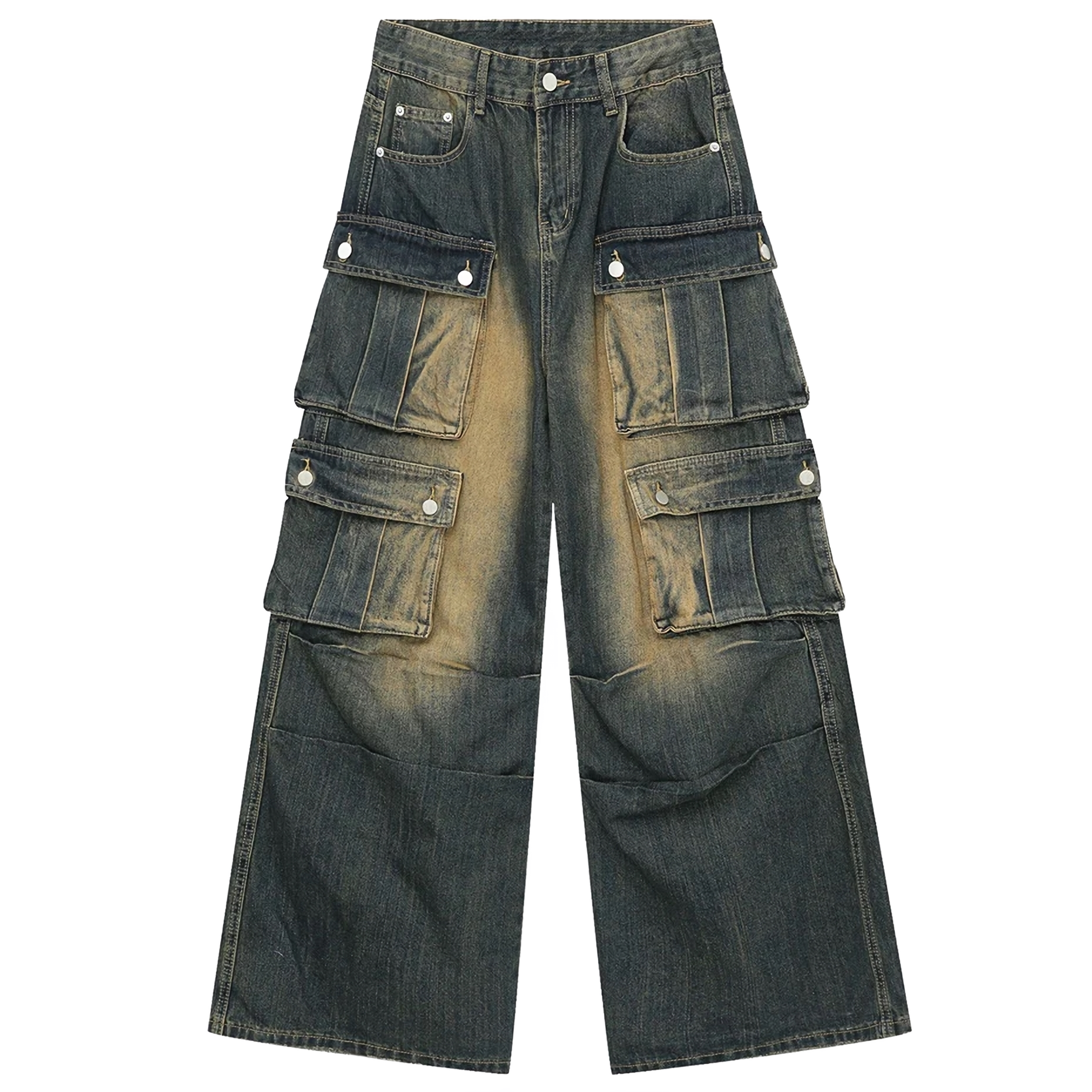 CLOUT COLLECTION ™️  'Trove' Baggy Denim Cargo Jeans