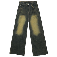 Twilight Tint Faded Wide Leg Baggy Denim Jeans