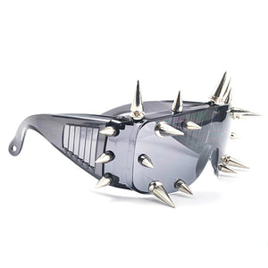Metal Spiked Reflective 'Punk' Goggles