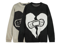 Extreme Aesthetic 'Broken' Pullover Knit Sweater