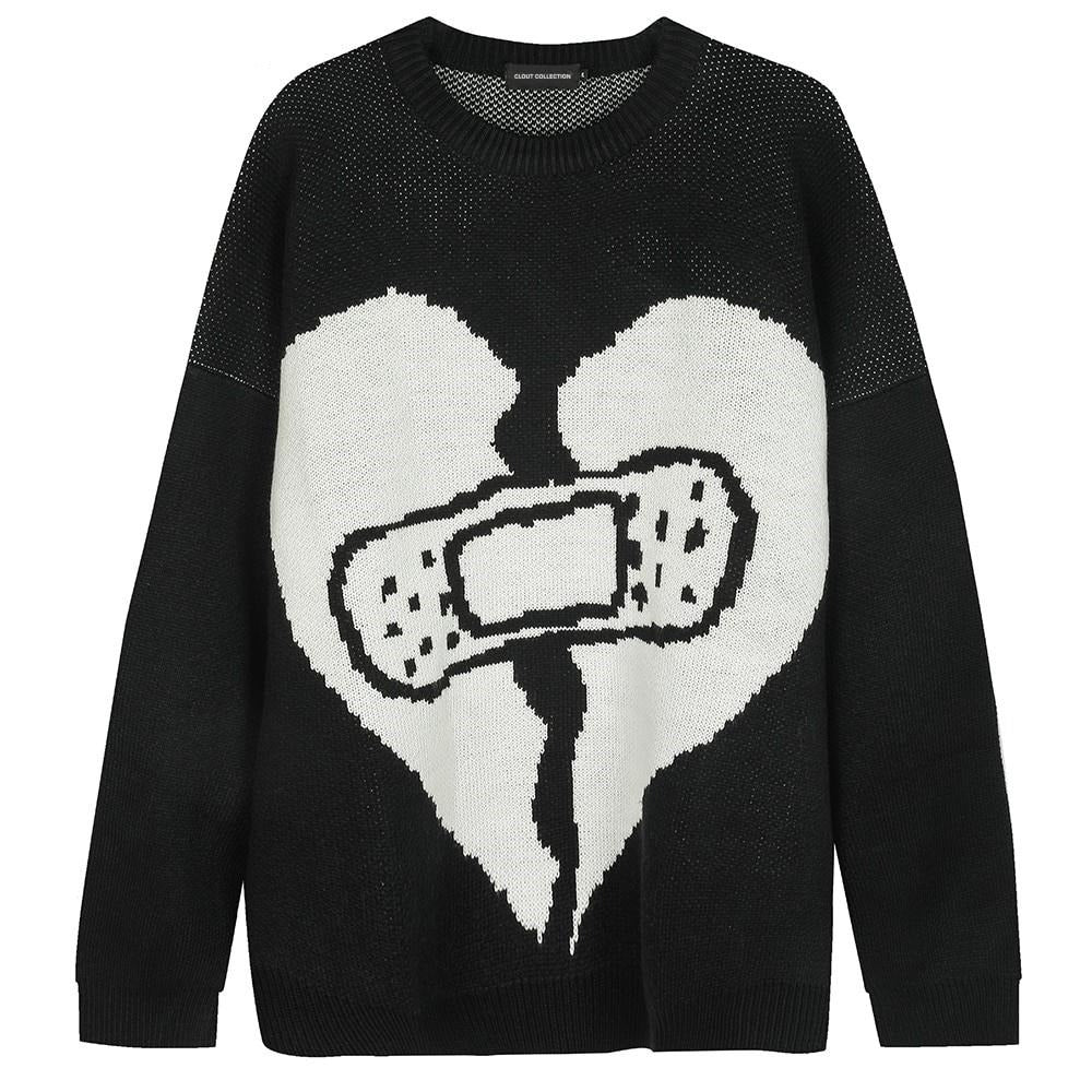 CLOUT COLLECTION ™ | Extreme Aesthetic 'Broken' Pullover Knit Sweater