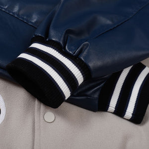 Varsity Jacket with Custom 90s Aesthetic Patching