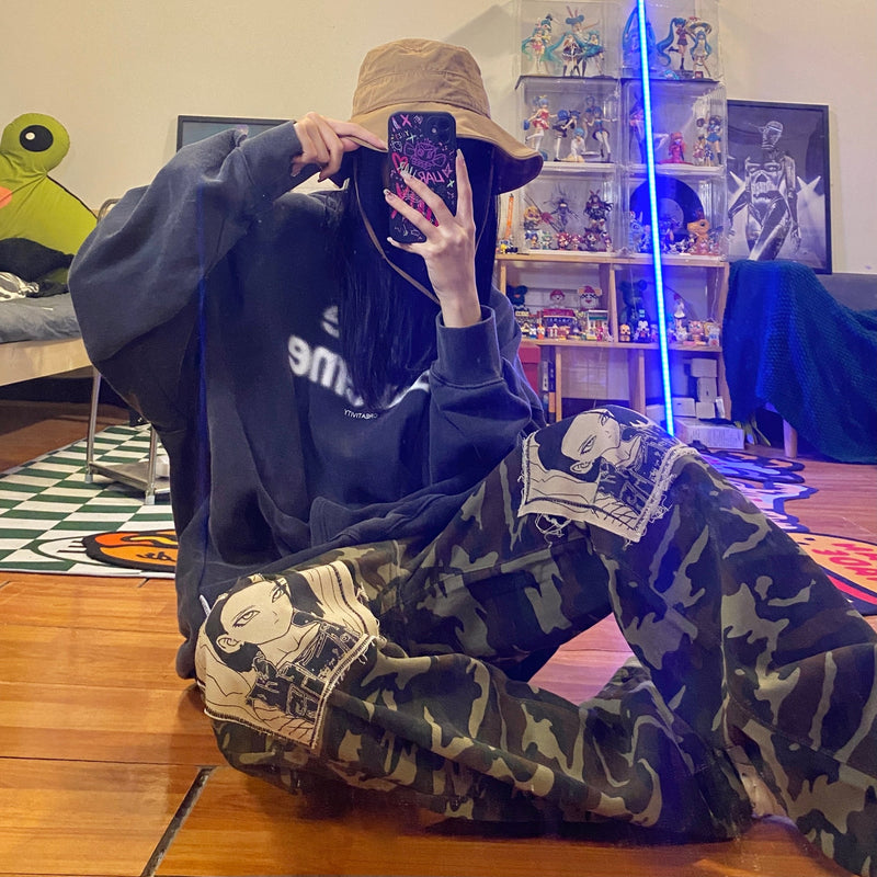 Android 18 Wide Leg Camo Pants