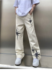'Starlight' Embroidered Denim Jeans