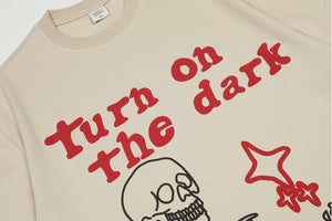 'Turn on the Dark' Graphic Print Cotton T-Shirt