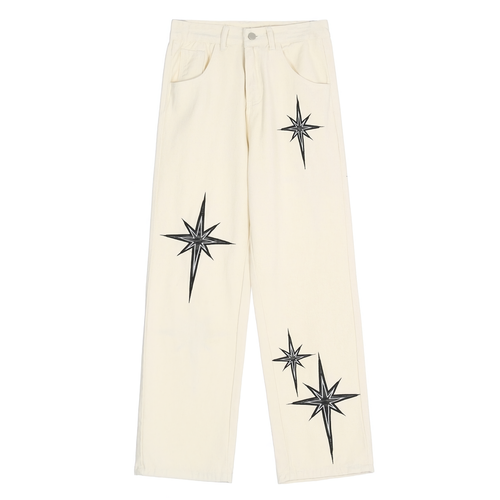 Starlit Chain Arc Bootcut Jeans main image 0