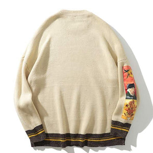 Vincent Van Gogh Embroidered Cotton Sweater | Clout Collection – CLOUT ...