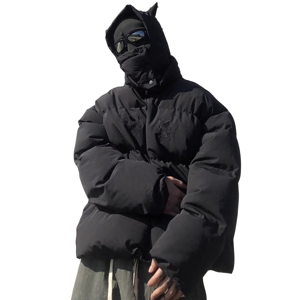 CLOUT COLLECTION ™ | Devil Horn Hooded Puffer Jacket