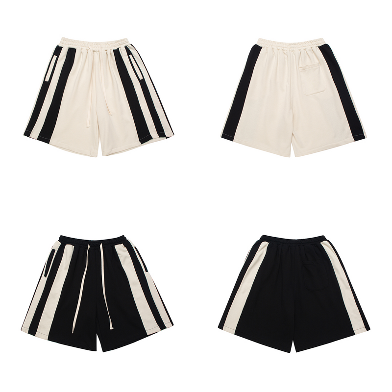Side Stripe Drawstring Sweat Shorts