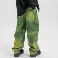 Extreme Aesthetic Earth Tone Tie-Dye Loose-Fit Corduroy Pants - Clout Collection High Fashion Streetwear Men's and Women's