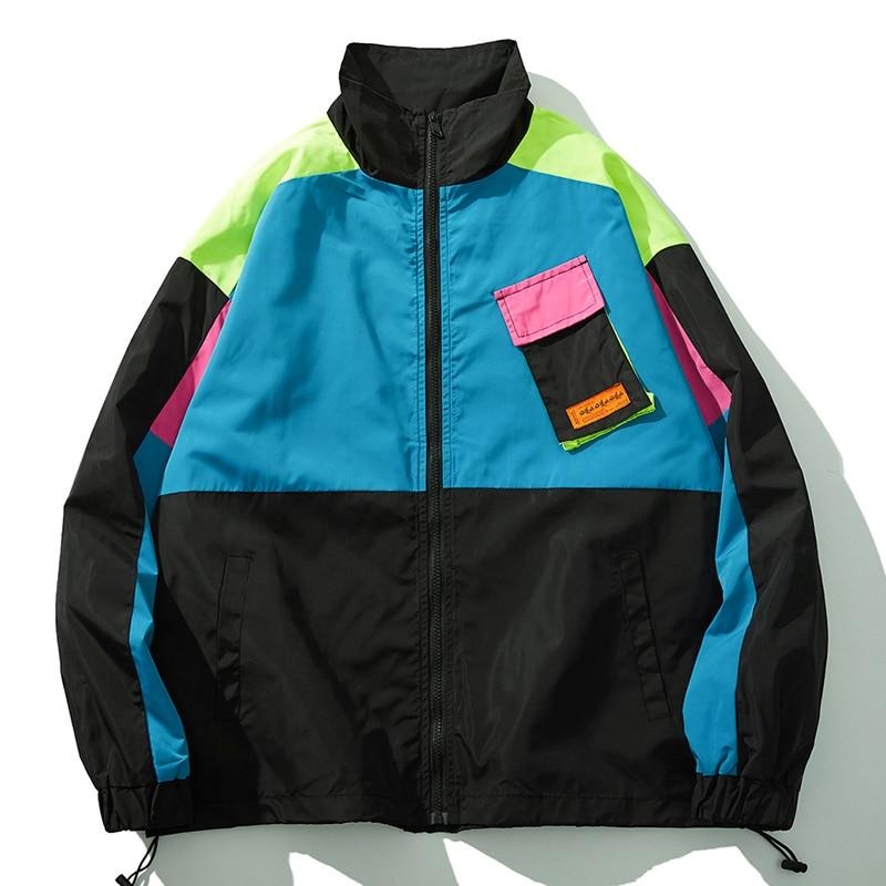 OXA Vintage Color Block Zip Up - Clout Collection High Fashion Streetwear Men's and Women's