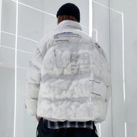 'Society' Transparent Puffer Jacket - Clout Collection High Fashion Streetwear Men's and Women's