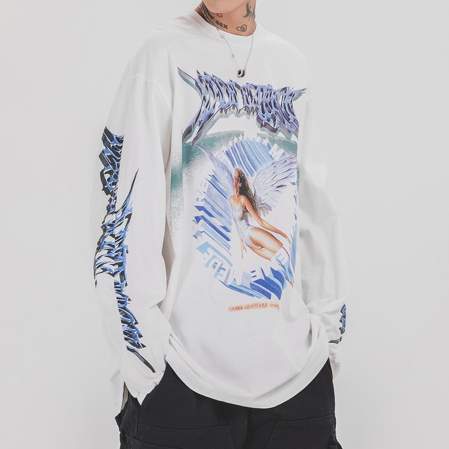 Extreme Aesthetics Angelic Long Sleeve T-Shirt | Clout Collection