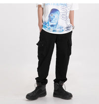 Oversize Cargo Joggers in Black - Clout Collection High Fashion Streetwear Men's and Women's