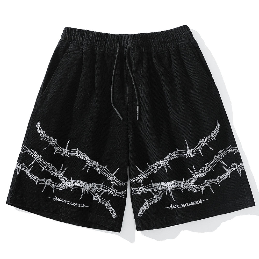 Magic Declaration Savage Barbed-Wire Shorts | Clout Collection