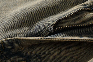 'Star Studded' Custom Embroidered Denim Jeans