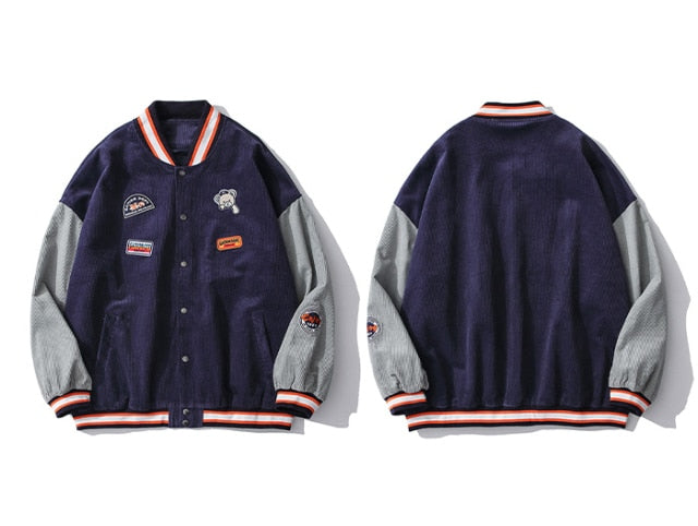 Custom Corduroy Jacket with Branded Detailing | Clout Collection ...