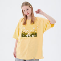 Floral Vibes 3D Print Cotton T-Shirt