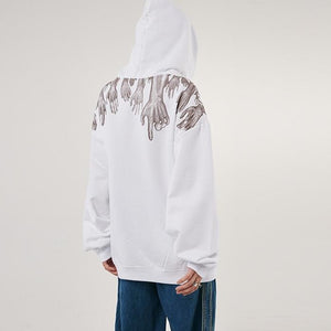 'Religion Sucks' Custom Print Oversize Cotton Hoodie