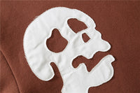 Editorial Department 'Stolen Hearts' Skeleton Patch Oversize Cotton Hoodie