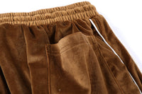 Retro Side Stripe Velour Sweatpants