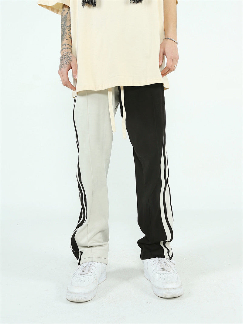 CLOUT COLLECTION ™ | Two-Tone Side Stripe Cotton Sweatpants