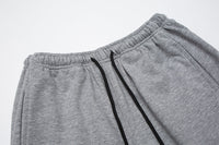 Cross Laced Cotton Sweat Shorts