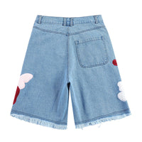 Chenille Patch Custom Denim Jean Shorts