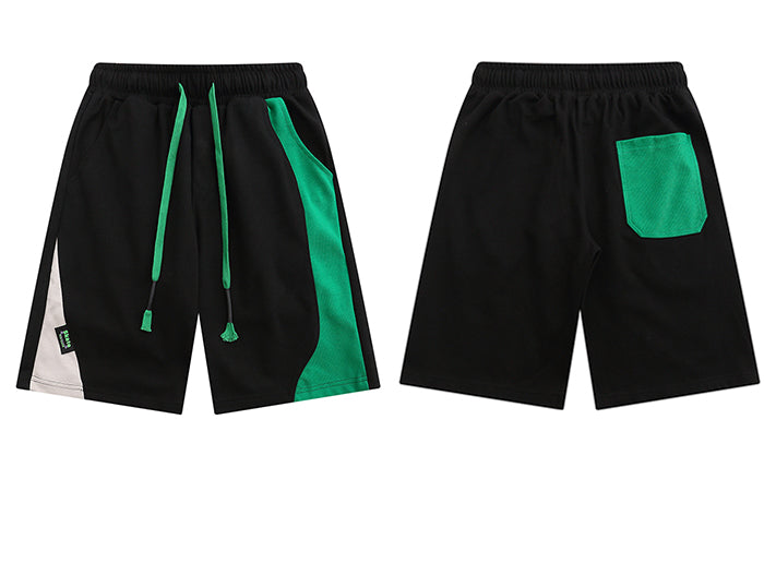 CLOUT COLLECTION ™ | 'Typhoon' Retro Color Block Skate Shorts