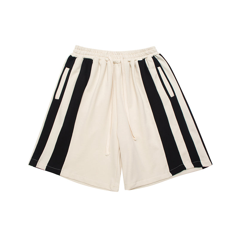 Side Stripe Drawstring Sweat Shorts