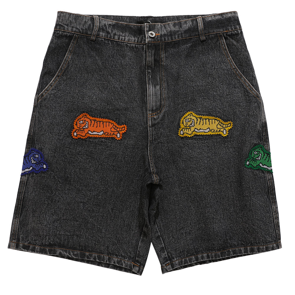 Jean shorts cheap with patches