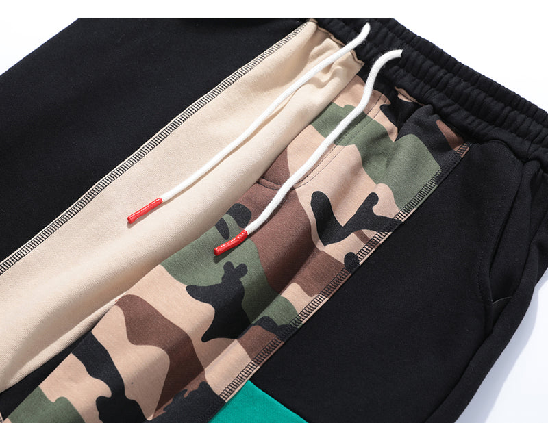 Jogger Sweats in Patchwork Camo - CLOUT COLLECTION