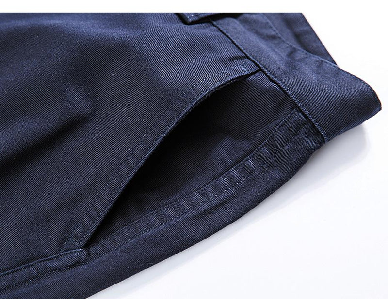 Cotton Twill Tapered Chinos - CLOUT COLLECTION