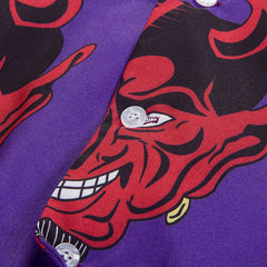 Devil face best sale button up shirt